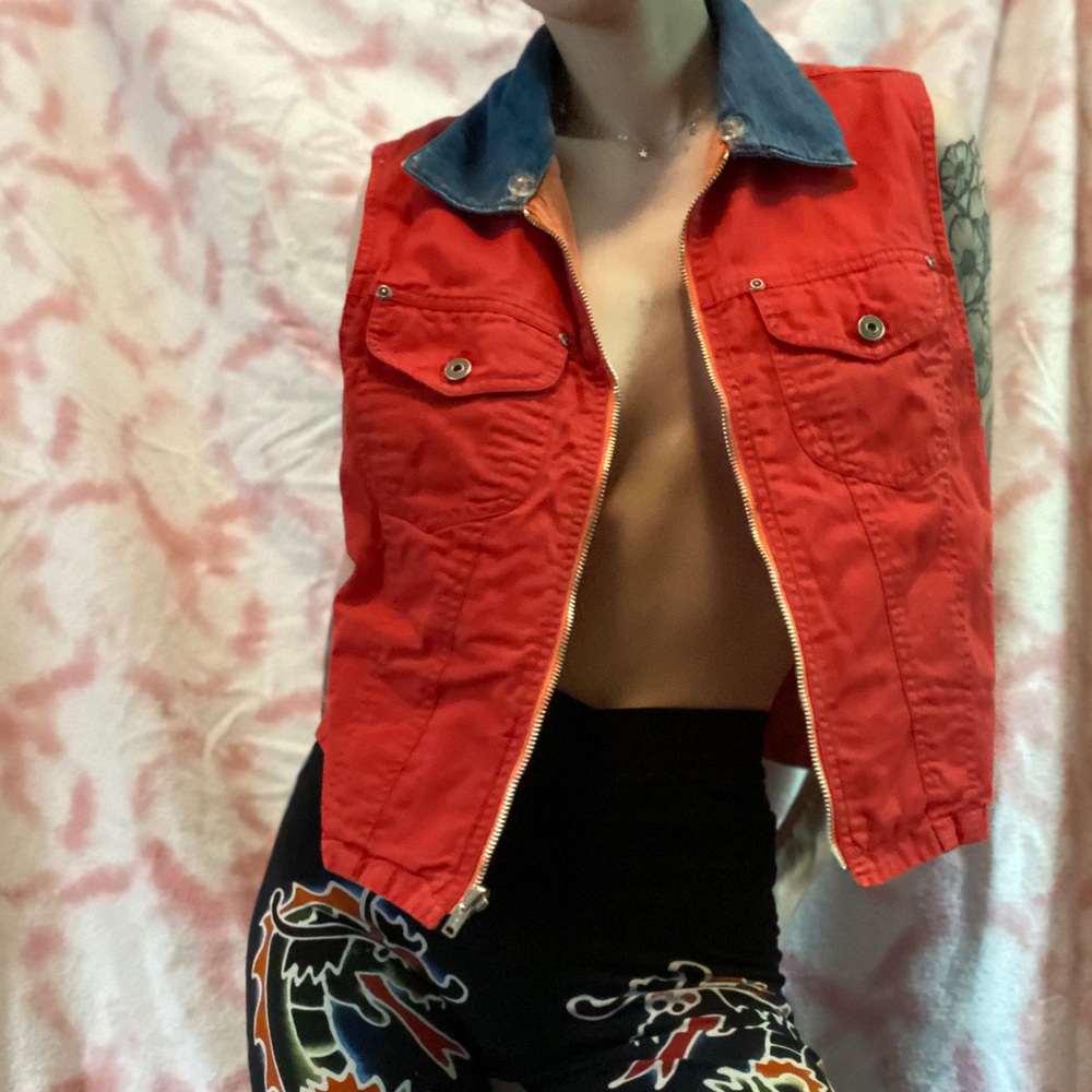 Reversible Multi-Colour Denim Vest